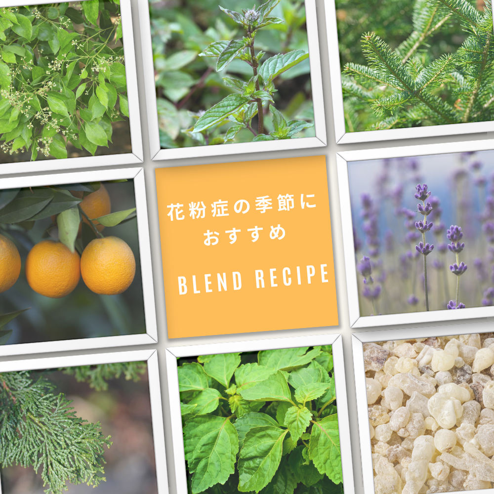 ブレンドレシピ 花粉症とアロマ