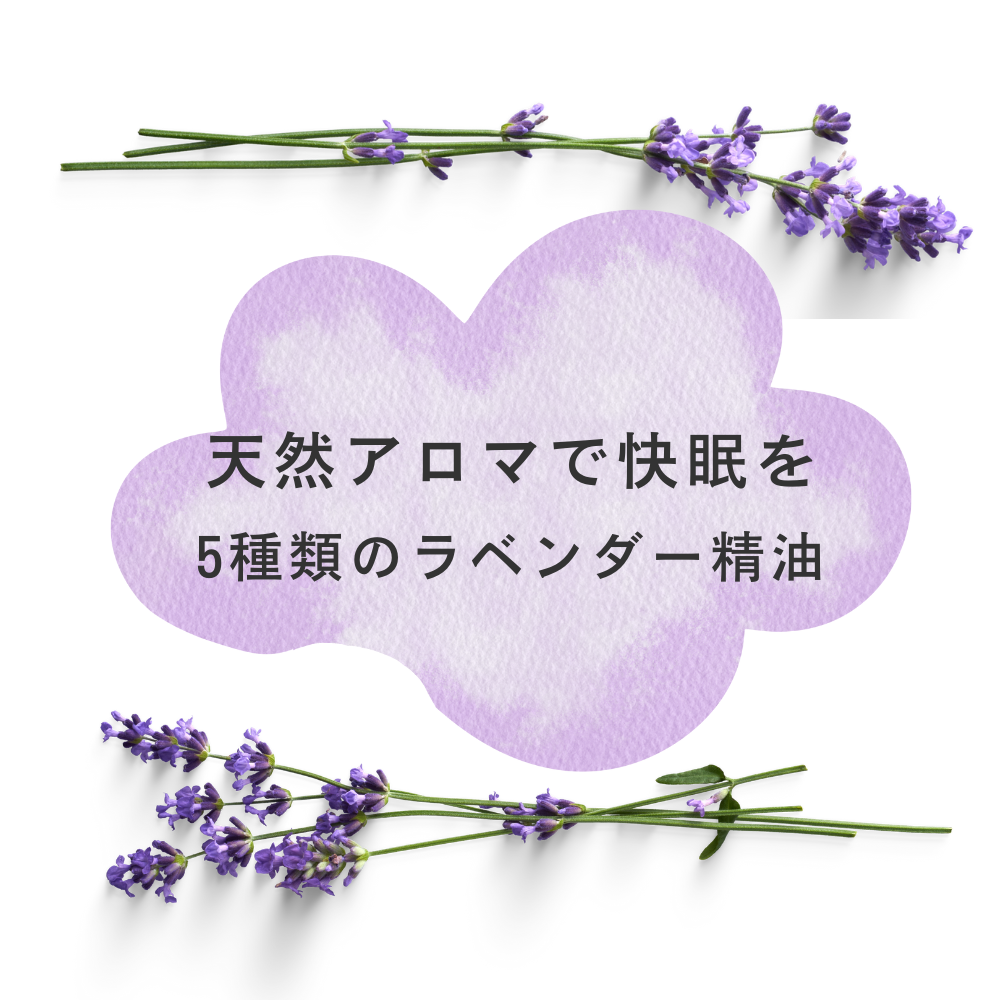天然アロマで快眠｜ラベンダー精油5種類の香りの違いと選び方