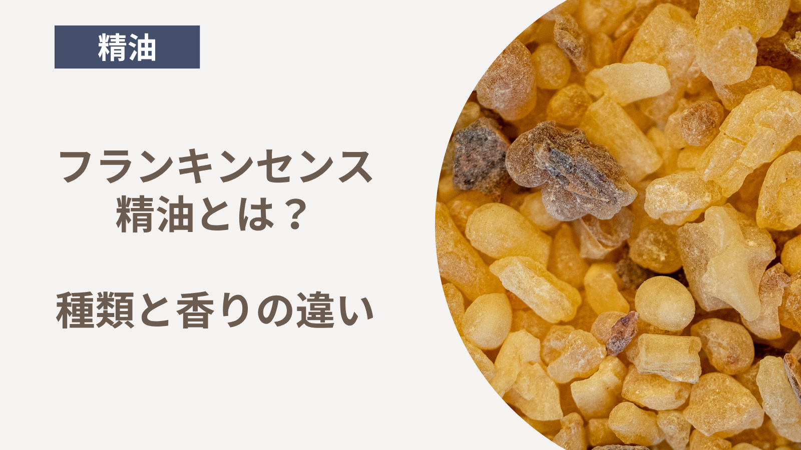 フランキンセンス精油とは？種類と香りの違い