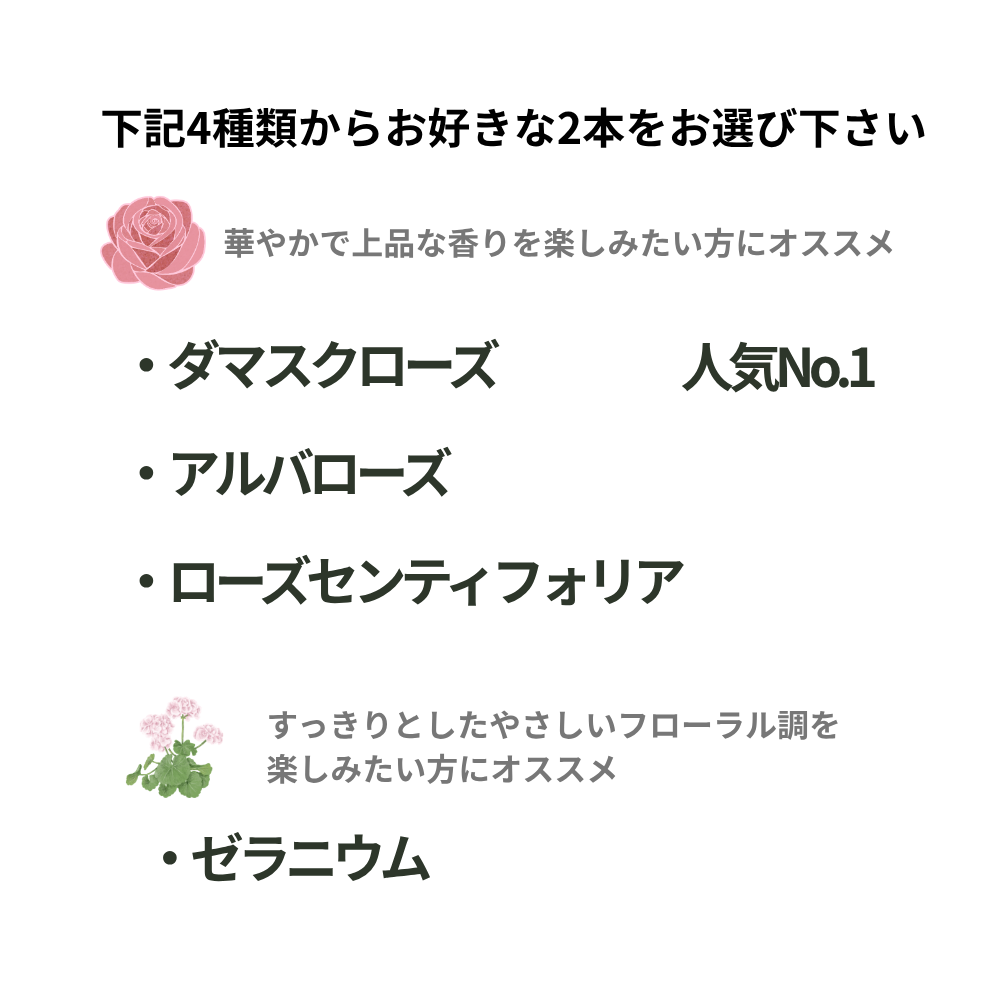 フローラルウォーター 選べる 2本セット